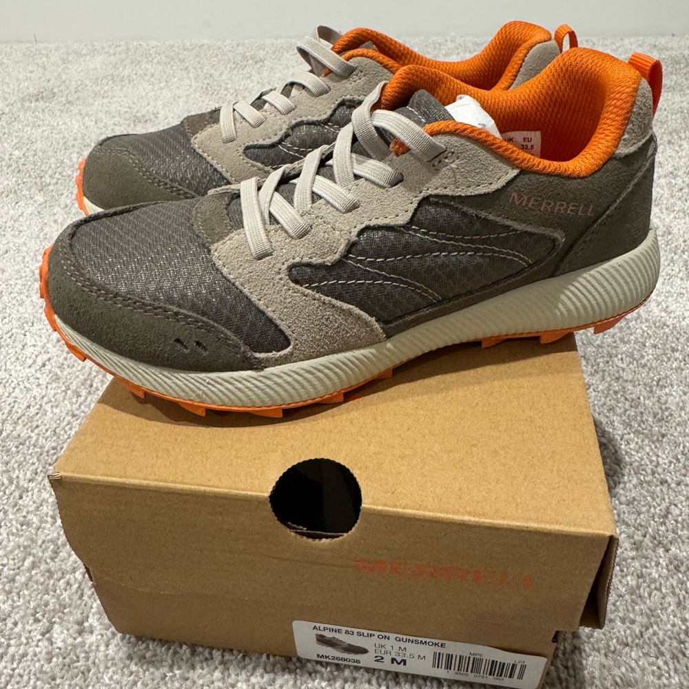 Merrell Alpine 83 Slip On Boys Shoes in Gunsmoke